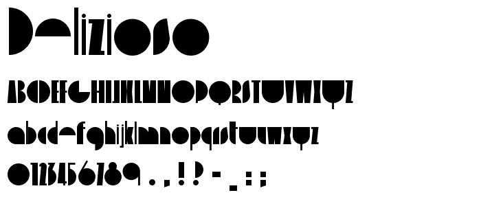 delizioso font