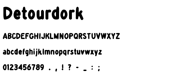 detourDork font
