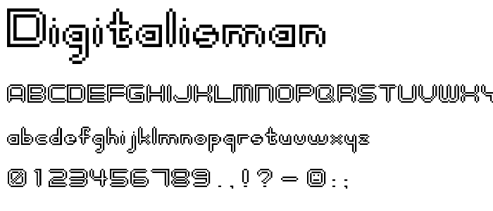 digitalisMAN font