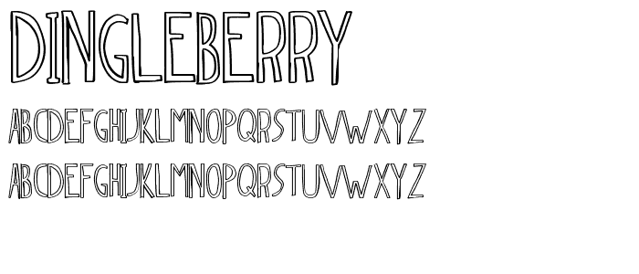 dingleberry font