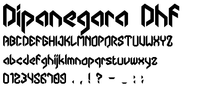 dipanegara dhf font