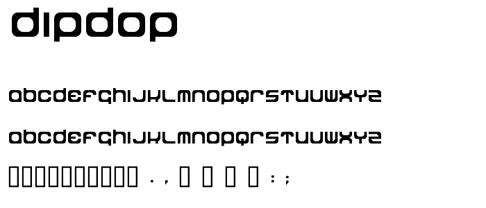 dipdop font