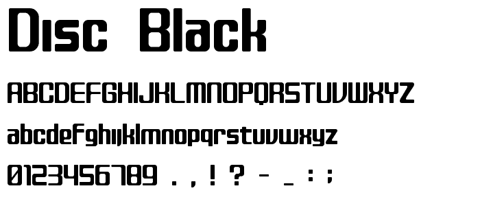 disc_black font