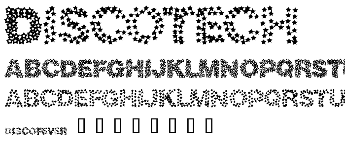 discotech font