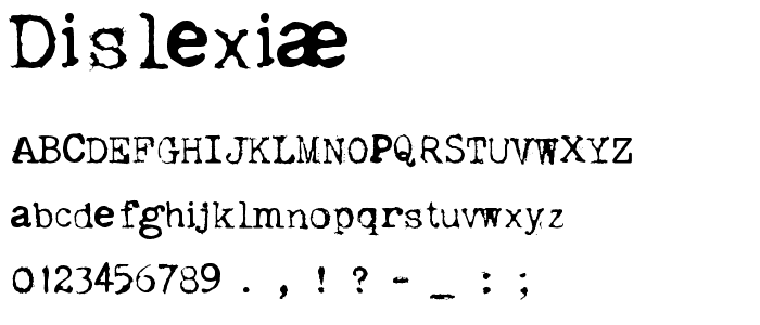 dislexiæ font