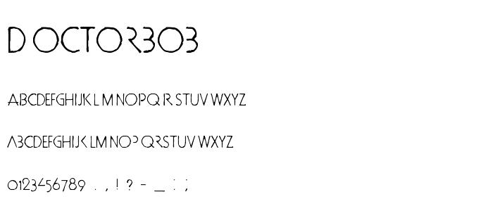 doctorBob font