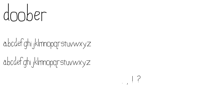 doober font