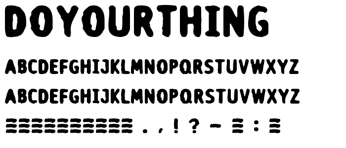 doyourthing font