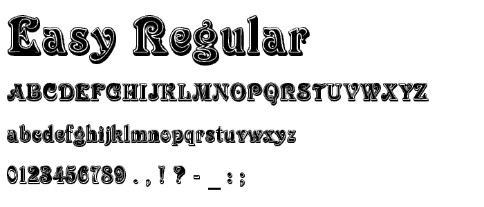 EASY Regular font