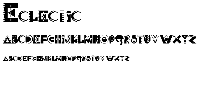 ECLECTIC font
