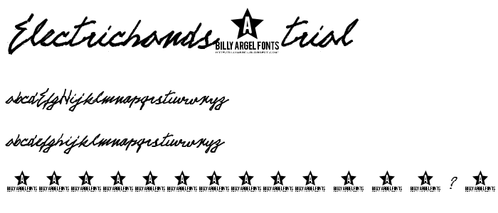 ELECTRICHANDS trial font