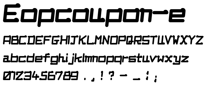 EOPcoupon E font