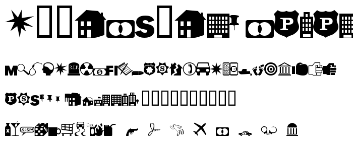 ESRI Crime Analysis font