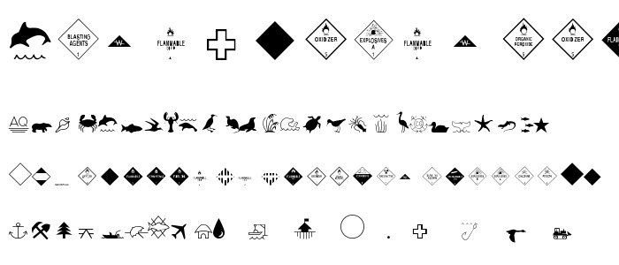 ESRI Environmental Icons font