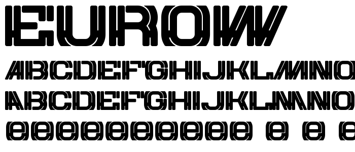 EUROW font