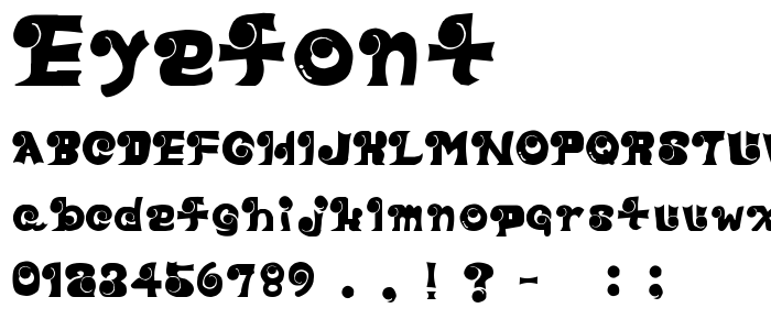 EYEfont font