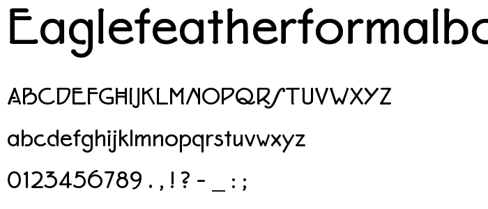 EaglefeatherFormalBold font