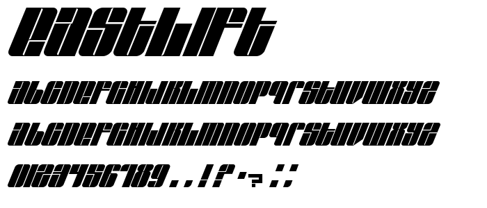 EastLift font