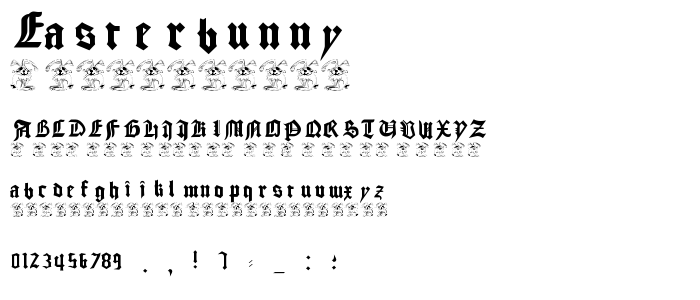 EasterBunny font