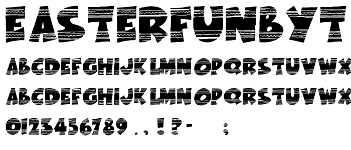 EasterFunbyTom font
