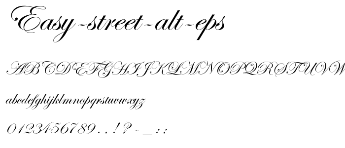 Easy Street Alt EPS font
