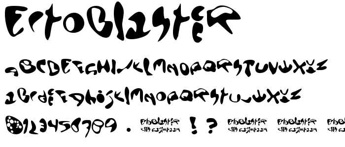 EctoBlaster font