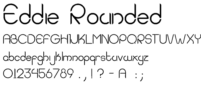 Eddie Rounded font