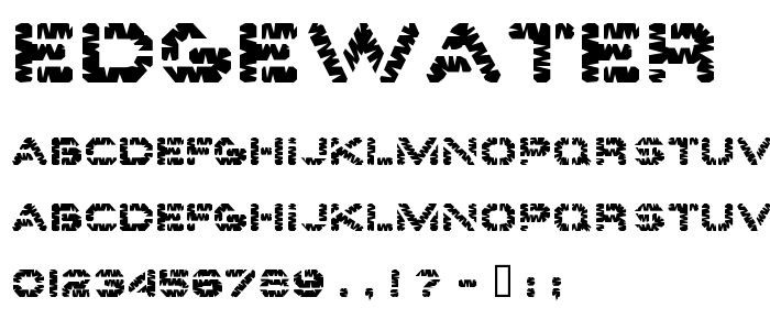 Edgewater font