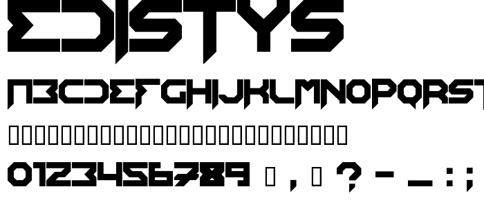 Edistys font