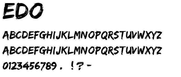 Edo font