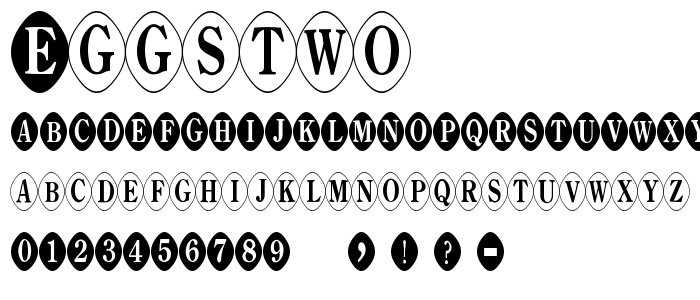 EggsTwo font