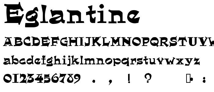 Eglantine font