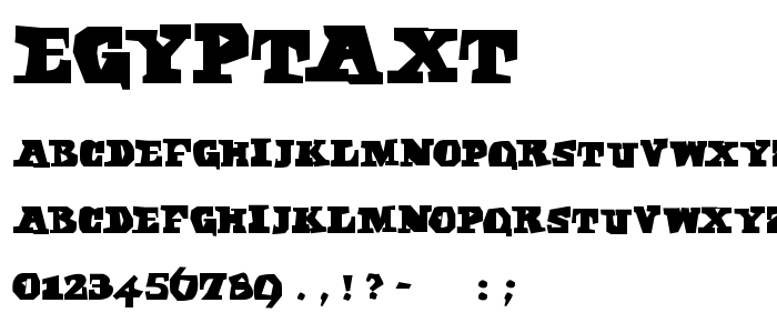 EgyptAxt font