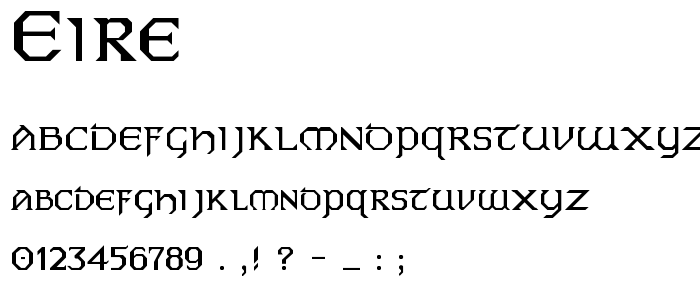 Eire font