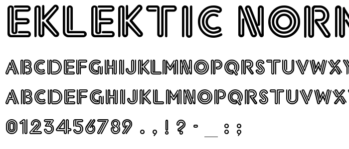 Eklektic-Normal font