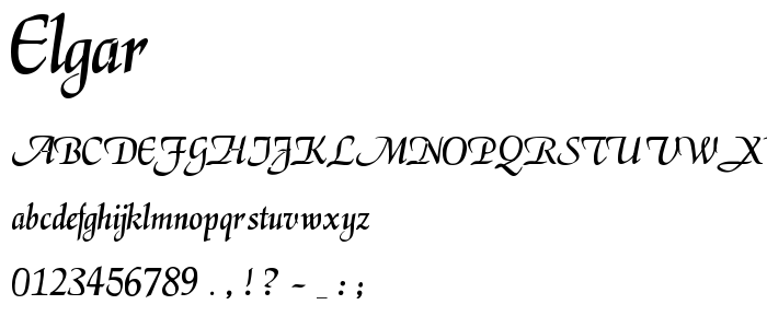 ElGar font