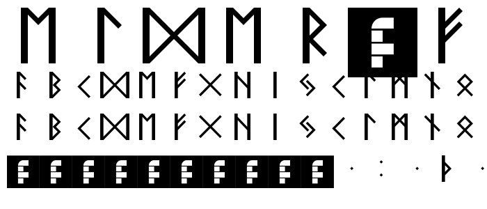 Elder Futhark Regular font