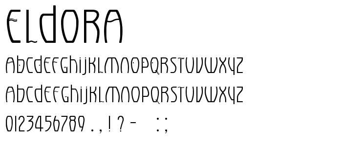 Eldora font