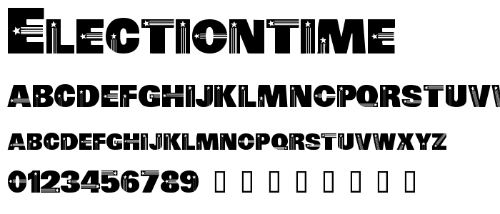 ElectionTime font