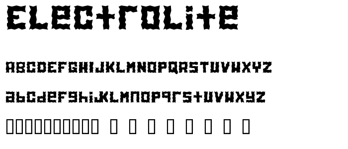 Electrolite font