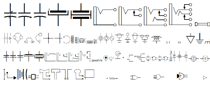 Electronics font