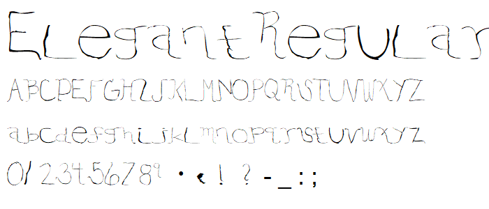 ElegantRegular font