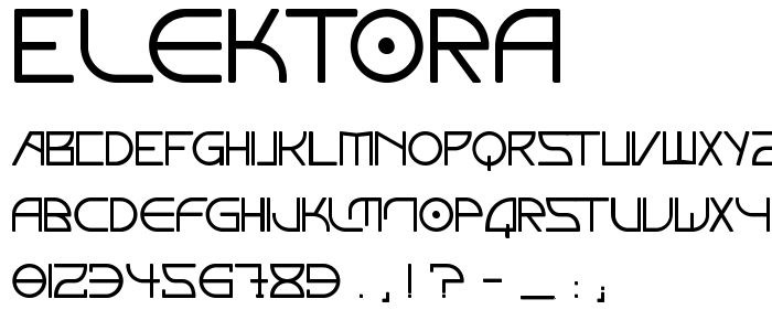 Elektora font