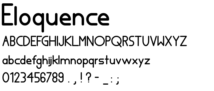 Eloquence font