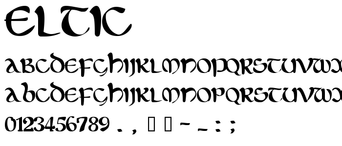 Eltic font