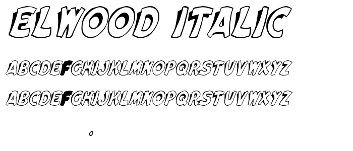 Elwood Italic font