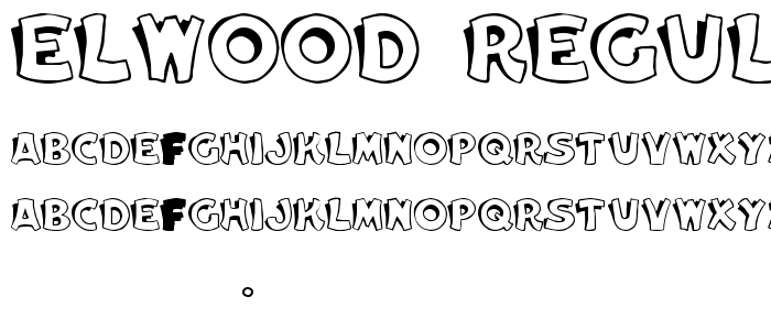 Elwood Regular font