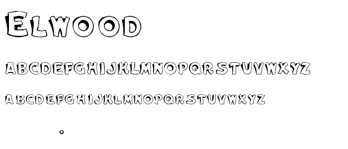 Elwood font