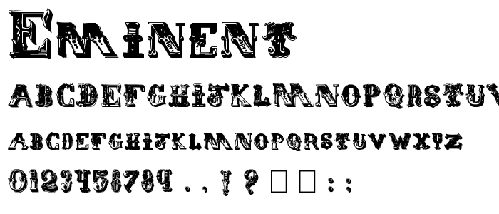 Eminent font