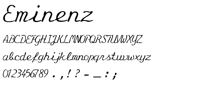 Eminenz font